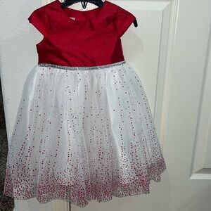 Toddler Formal Red special occasion Holiday Elegant Dress.